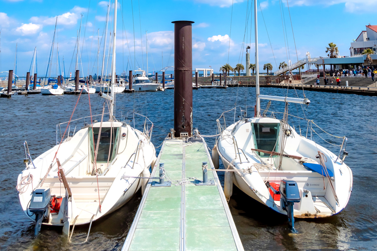 準備ができたら桟橋に集合し、出航準備