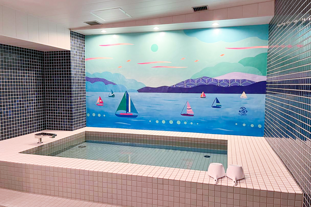 グランピング施設大阪北港マリーナリゾートHULLの男湯