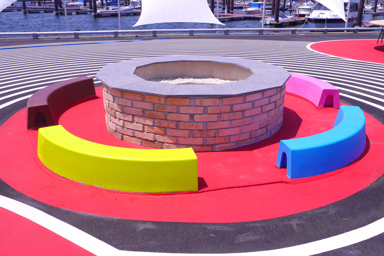 冬には暖もとれるファイヤープレイス