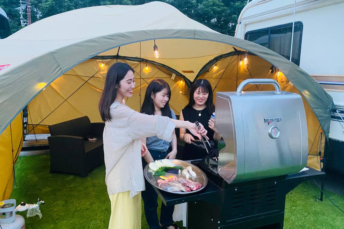 グランピングバーベキュー