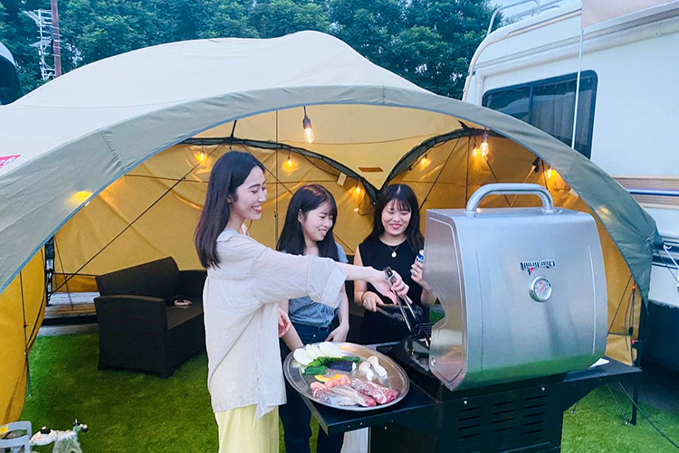 ボリュームたっぷりのステーキが自慢のバーベキュー