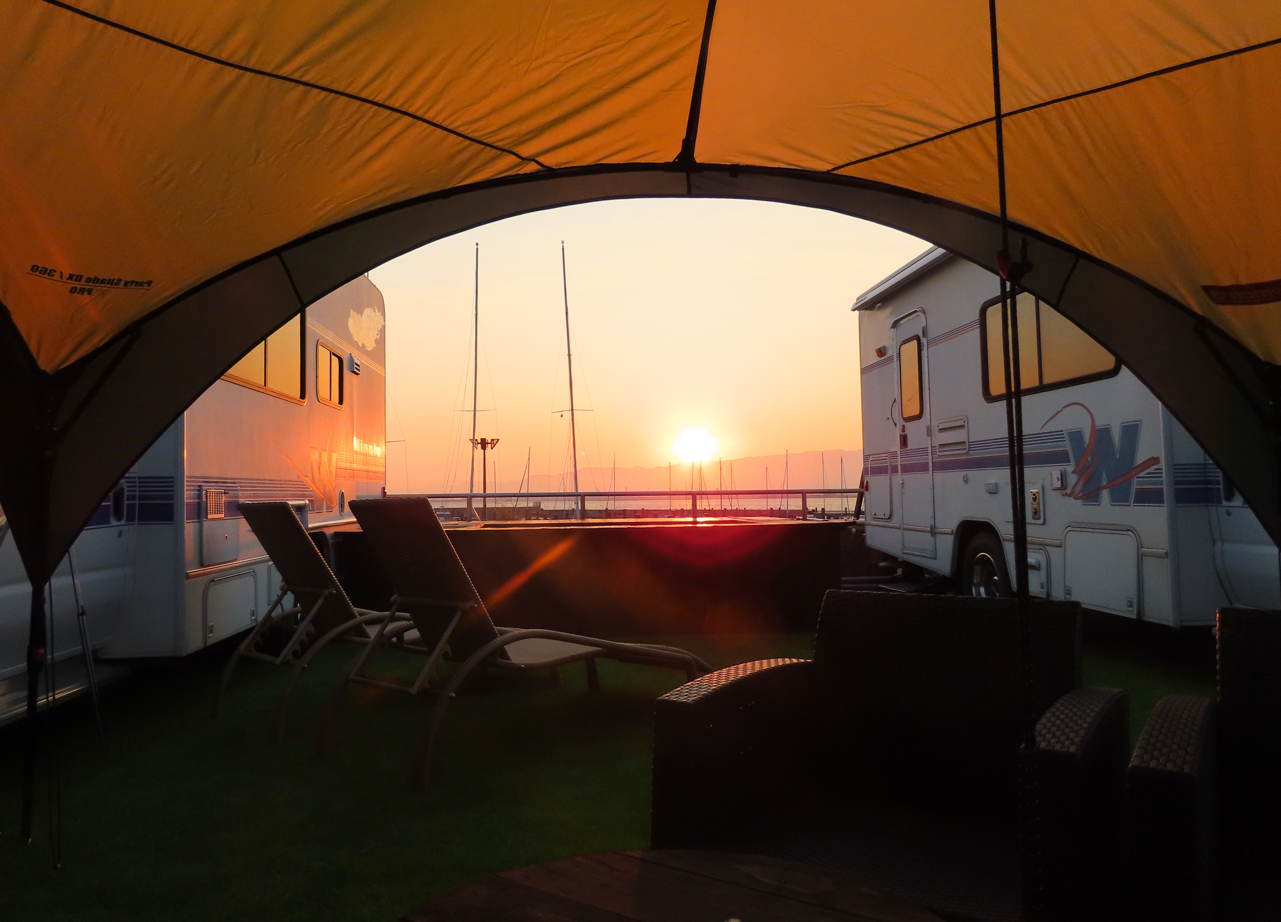 大阪北港マリーナリゾートHULLでグランピング